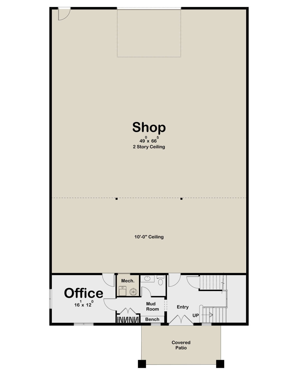 Garage Floor for House Plan #963-00562