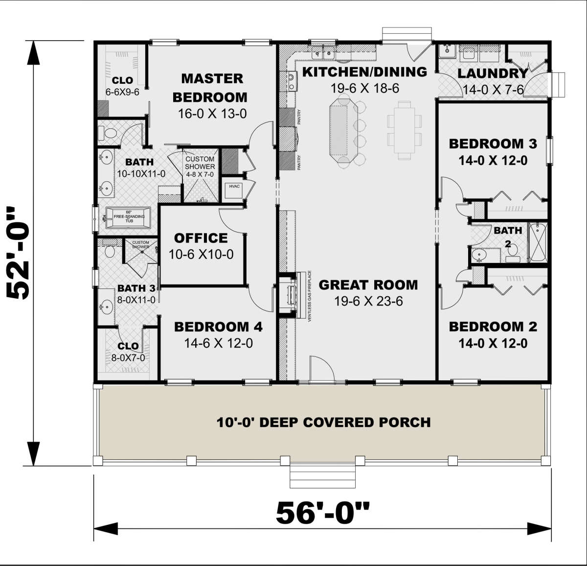 Modern Farmhouse Plan 2 352 Square Feet 4 Bedrooms 3 Bathrooms 1776