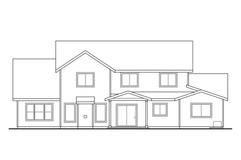 Craftsman House Plan #035-00899 Elevation Photo