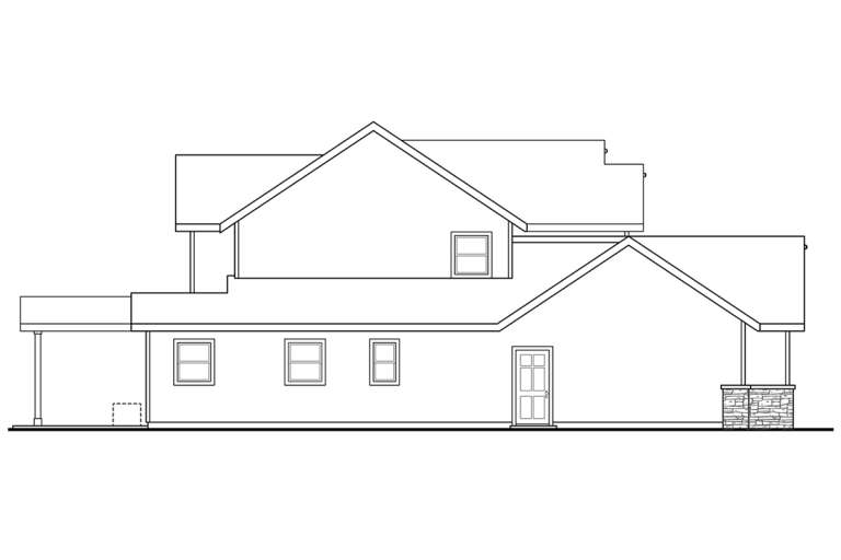 Craftsman House Plan #035-00899 Elevation Photo