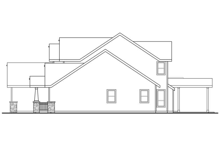 Craftsman House Plan #035-00899 Elevation Photo
