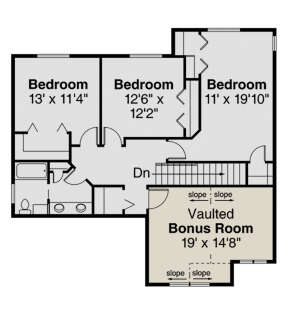 Second Floor for House Plan #035-00899