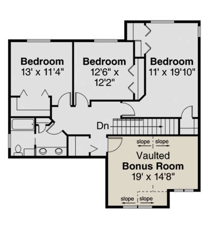 Second Floor for House Plan #035-00899