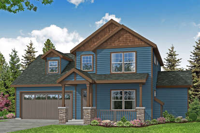 Craftsman House Plan #035-00901 Elevation Photo