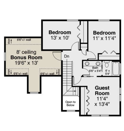 Second Floor for House Plan #035-00901