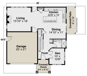 Main Floor for House Plan #035-00902