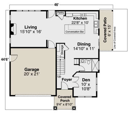 House Plan House Plan #25560 Drawing 1