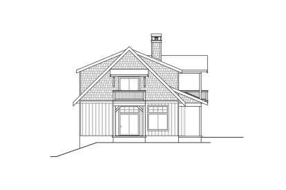 Lake Front House Plan #035-00903 Elevation Photo