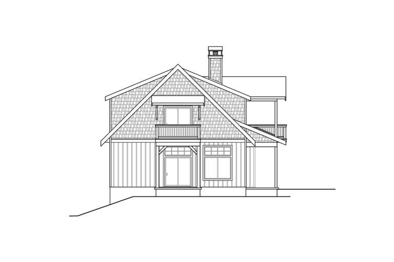 Lake Front House Plan #035-00903 Elevation Photo
