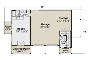 First Floor for House Plan #035-00903