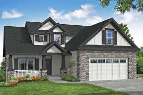 Craftsman House Plan #035-00904 Elevation Photo