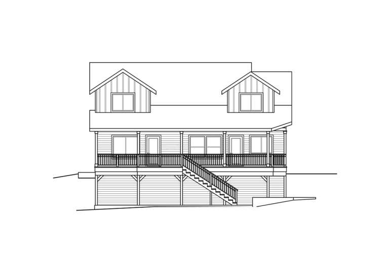 Craftsman House Plan #035-00904 Elevation Photo