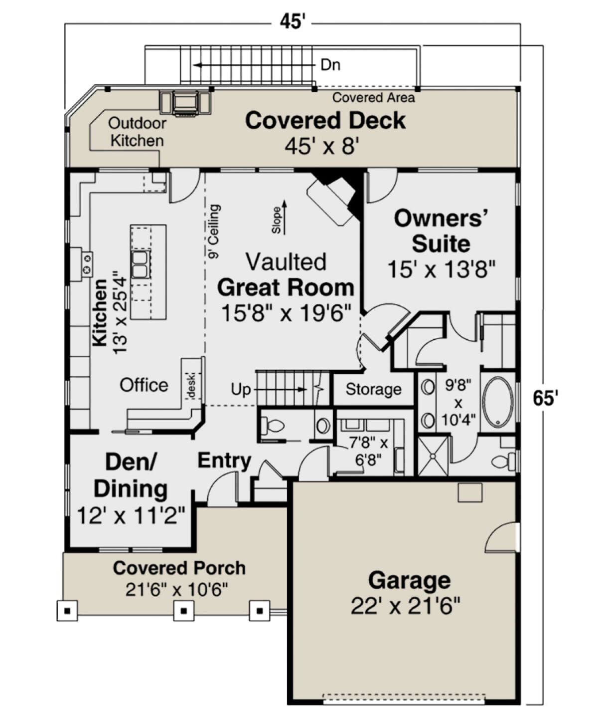 Main Floor for House Plan #035-00904