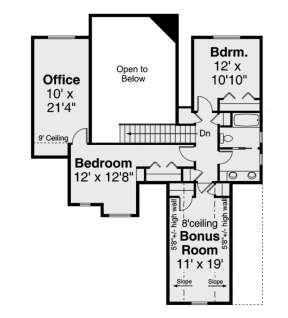 Second Floor for House Plan #035-00904