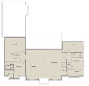 Basement for House Plan #8768-00006
