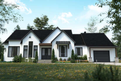 Modern Farmhouse House Plan #034-01291 Elevation Photo