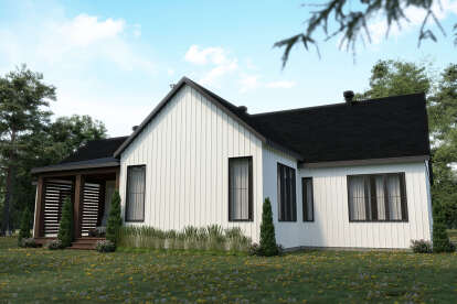 Modern Farmhouse House Plan #034-01291 Elevation Photo