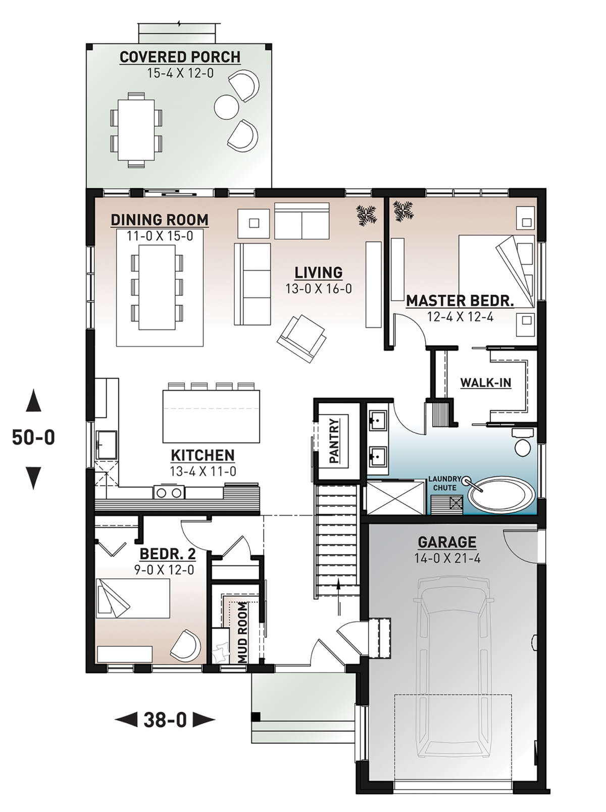 Main Floor for House Plan #034-01292