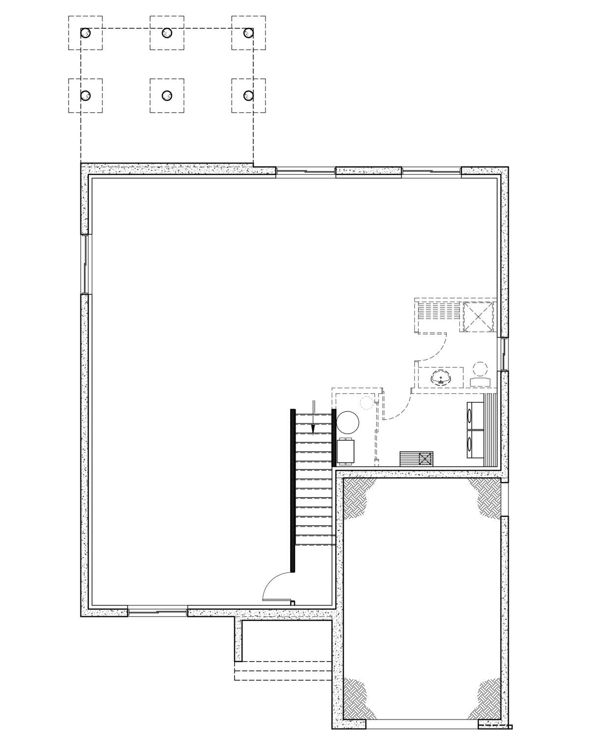 Basement for House Plan #034-01292