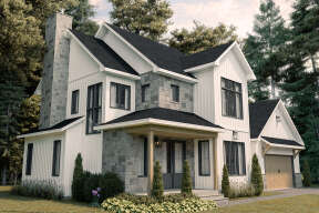 Modern Farmhouse House Plan #034-01293 Elevation Photo