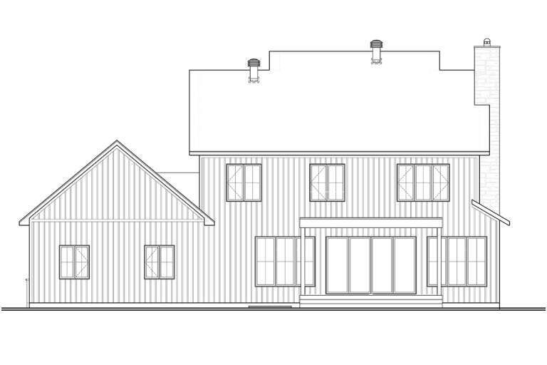 Modern Farmhouse House Plan #034-01293 Elevation Photo