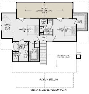 Second Floor for House Plan #940-00339