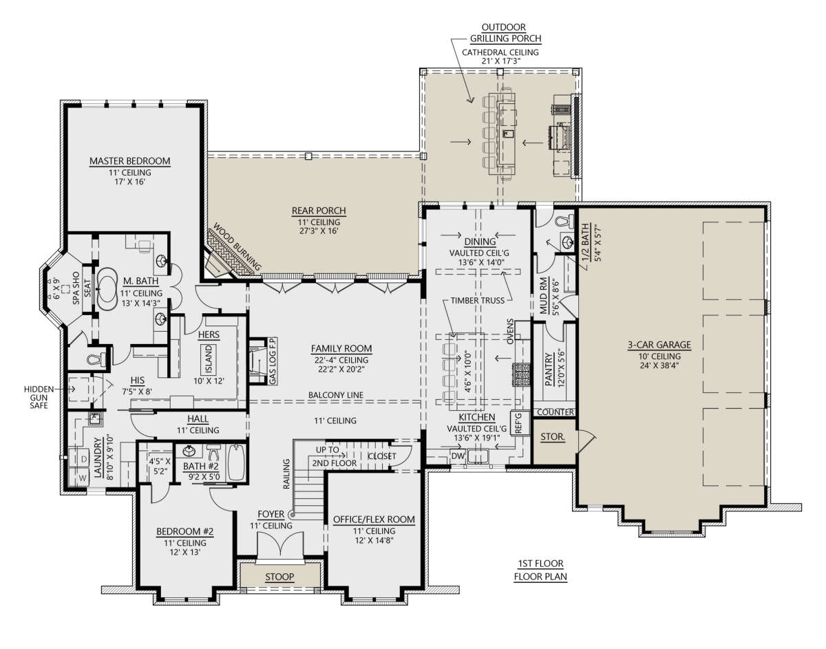 Main Floor for House Plan #4534-00058