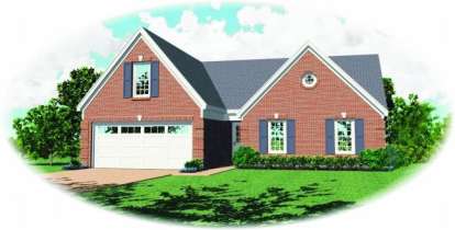 Traditional House Plan #053-00286 Elevation Photo