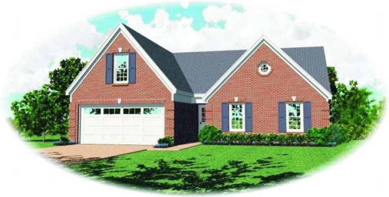 Traditional House Plan #053-00286 Elevation Photo