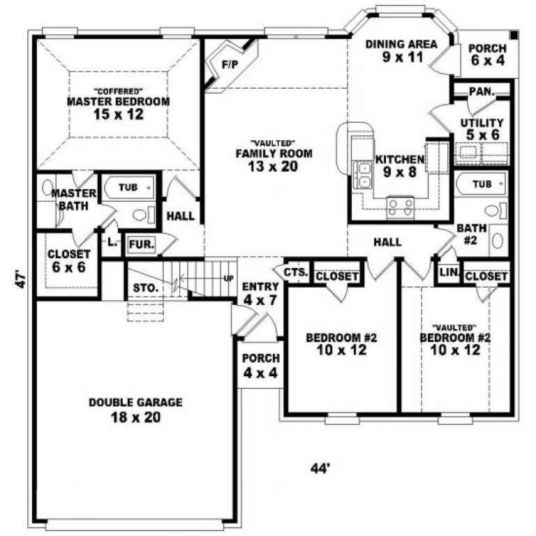 House Plan House Plan #2557 Drawing 1