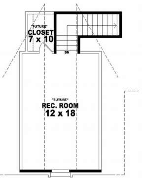 Optional Recreation Floor for House Plan #053-00286