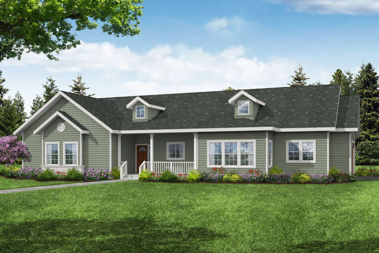 Country House Plan #035-00905 Elevation Photo