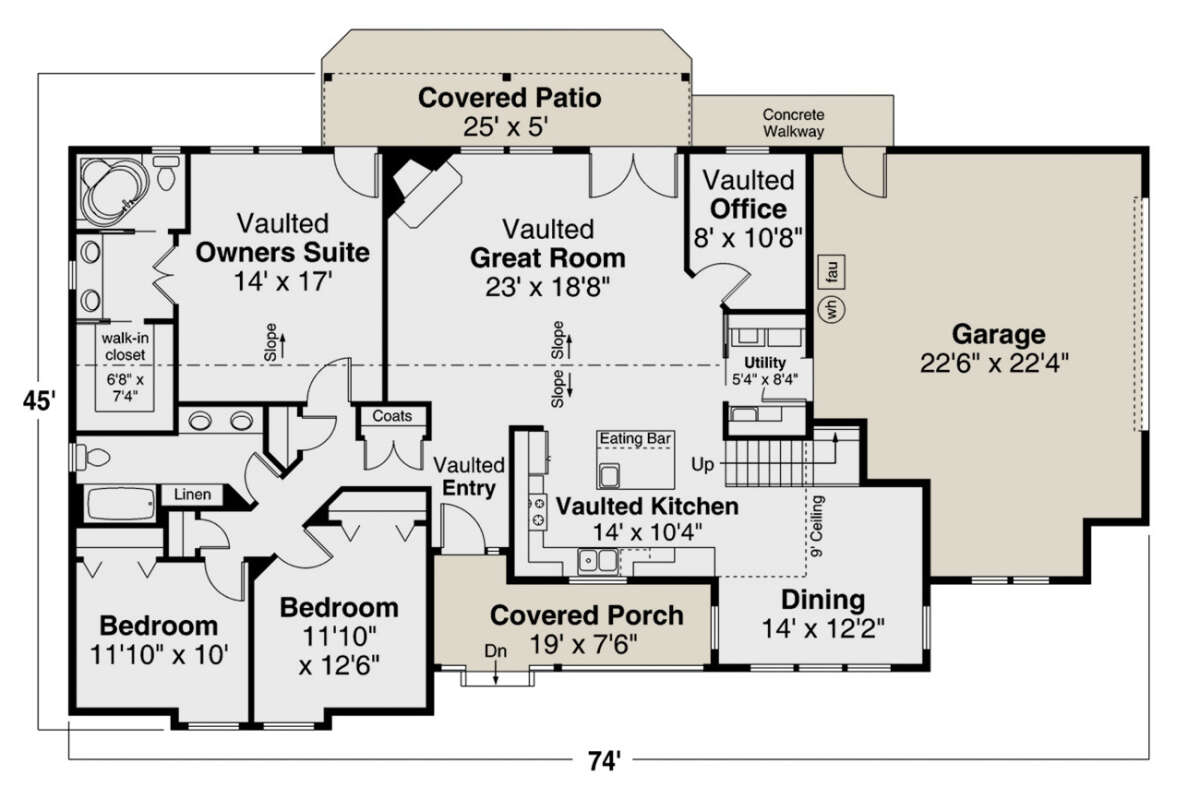 Main Floor for House Plan #035-00905