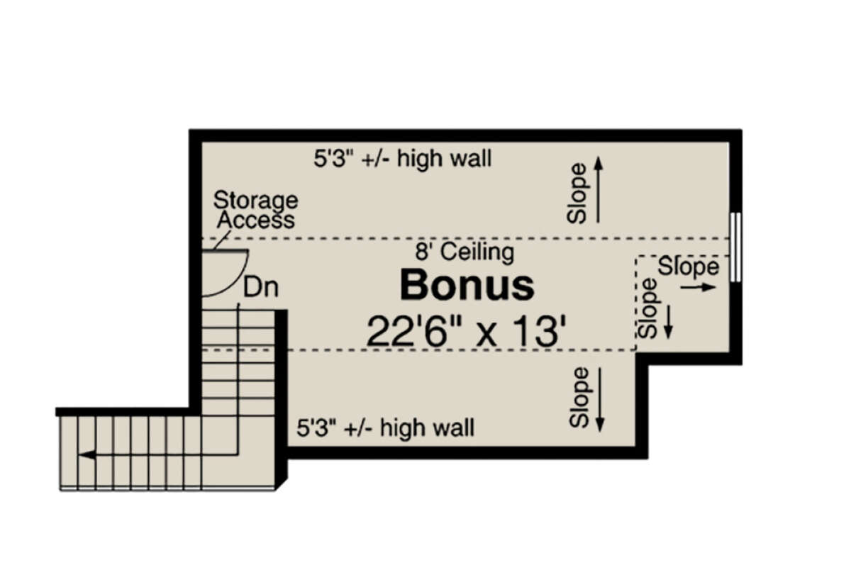Bonus Room for House Plan #035-00905
