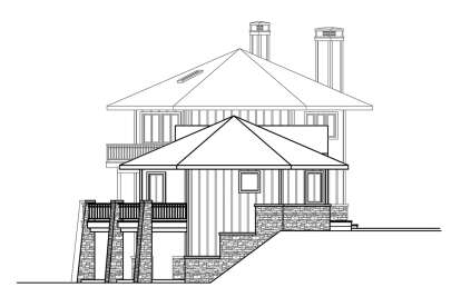 Lake Front House Plan #035-00907 Elevation Photo