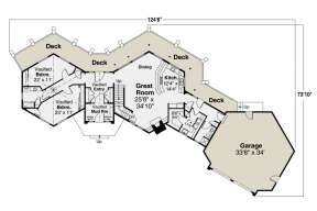 Main Floor for House Plan #035-00907