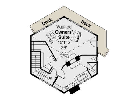 Second Floor for House Plan #035-00907