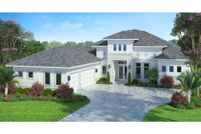 4 Bed, 4 Bath, 3591 Square Foot House Plan - #5565-00033