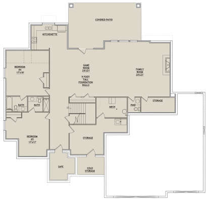 Basement for House Plan #8768-00007