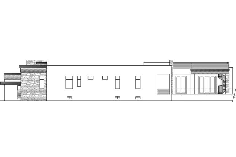 Contemporary House Plan #5565-00035 Elevation Photo