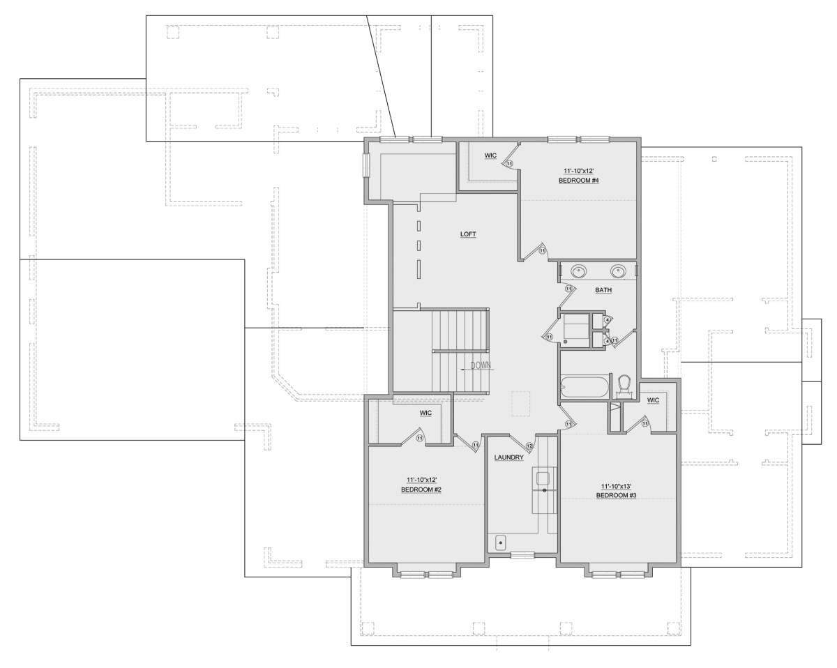 Second Floor for House Plan #8768-00008