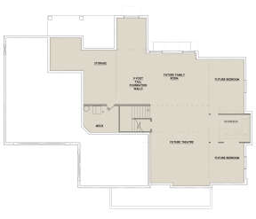 Basement for House Plan #8768-00008
