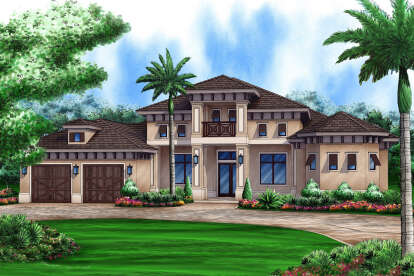 Mediterranean House Plan #5565-00036 Elevation Photo