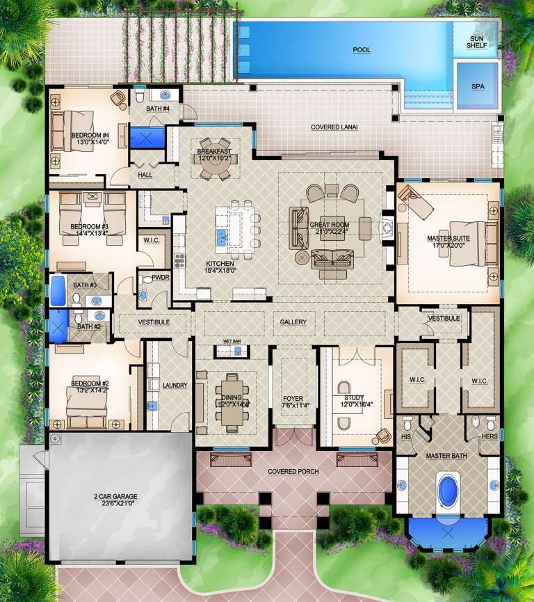 House Plan House Plan #25579 Drawing 1