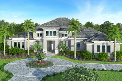 4 Bed, 4 Bath, 4173 Square Foot House Plan - #5565-00037