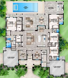 Main Floor for House Plan #5565-00037