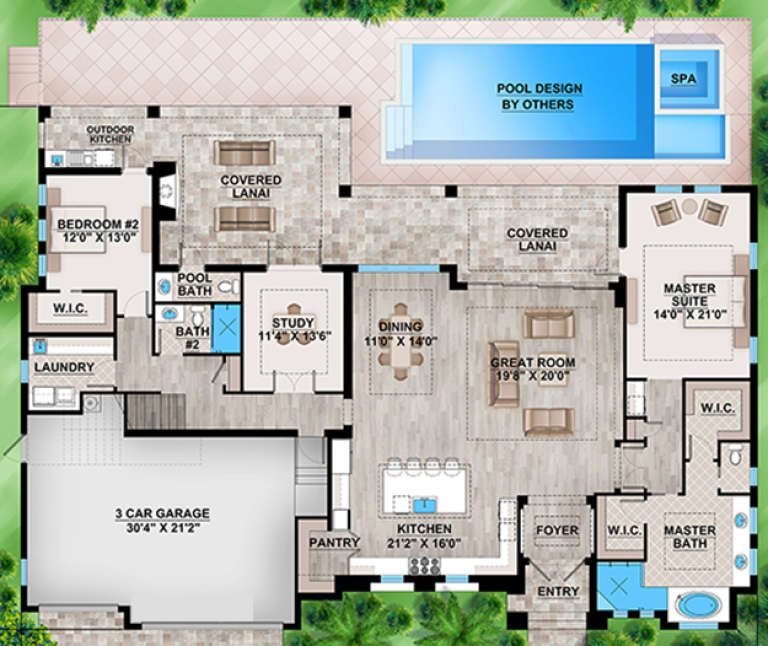 House Plan House Plan #25585 Drawing 1