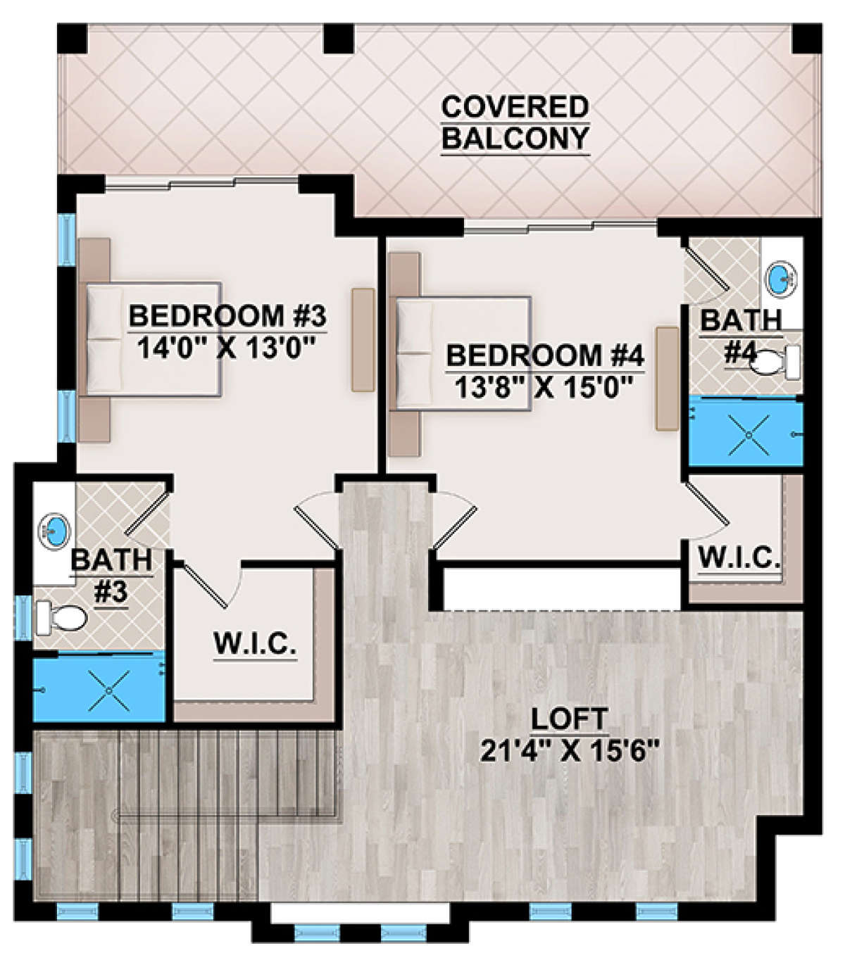 Upper for House Plan #5565-00042