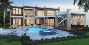 Luxury House Plan #5565-00044 Elevation Photo
