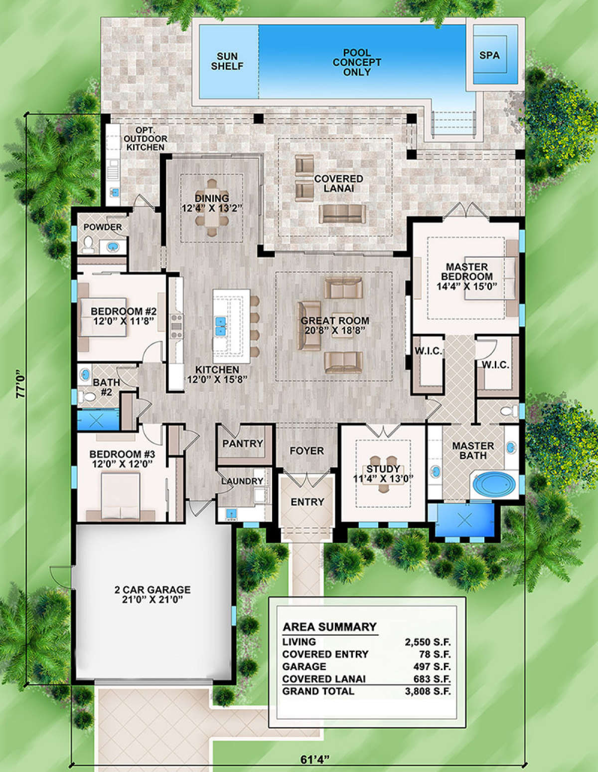 Main Floor for House Plan #5565-00046